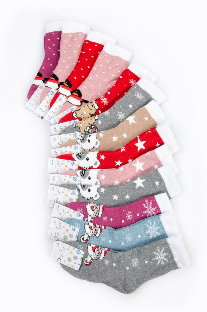 Шкарпетки для дівчинки махрові (зима)